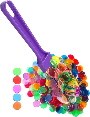 Miniatura 2 de Varita magnética de bingo con chips de metal anillados para contar fichas escolares/juegos, marcadores de plástico, herramienta STEM educativa