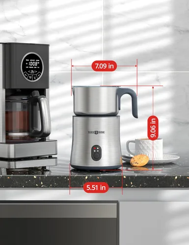 Miniatura 9 de PARIS RHÔNE - Espumador de leche y vaporizador de leche, desmontable 4 en 1, máquina de chocolate caliente de 16.9 fl oz y calentador de leche