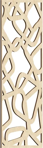 Miniatura 23 de Acme Paneles de pared decorativos de madera con calado, 9 3/8 pulgadas de ancho x 24 3/8 pulgadas de alto x 1/4 de alto, roble rojo