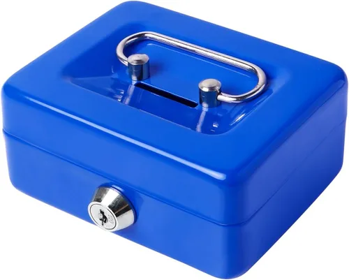 Miniatura 17 de Jssmst SMCB003 - Caja fuerte con cerradura, regalos de cumpleaños 2017, caja metálica para niños, adultos, resistente, 100% segura , Negro