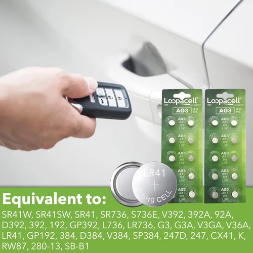 Miniatura 6 de Batería para reloj alcalina LOOPACELL AG3 LR41 392 1.5 v x 20