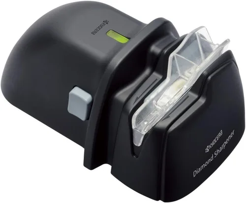 Kyocera DS-38 - Afilador eléctrico de cuchillos, diamante, metal, cerámica, cuchillo de doble filo