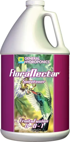 General Hydroponics GH1603 Flora Nectar Fruit and Fusion para jardinería, fertilizantes de 1 galón, 1 galón, blanco