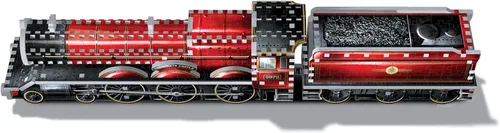 Miniatura 7 de Wrebbit3D Harry Potter - Rompecabezas 3D modelo de Hogwarts Express 460 piezas de rompecabezas Construye el icónico tren y viaje a través