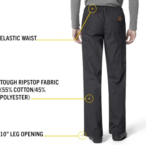 Miniatura 4 de Carhartt - Pantalón de hombre tipo cargo con tela ripstop antidesgarro para personal de la medicina