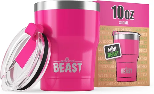 Miniatura 51 de Beast Vaso Térmico de 30 oz de Acero Inoxidable con Aislamiento al Vacío para Café y Hielo de Doble Pared Termo de Viaje (Rojo Arándano)