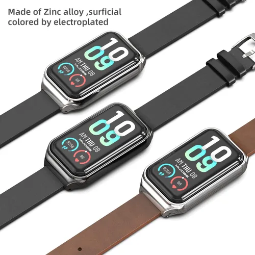 Miniatura 4 de Strap for Amazfit Band 7 Microfiber Leather Replacement Strap Watch Wrist Band Smart Bracelet Accessories for Amazfit 7 Fit