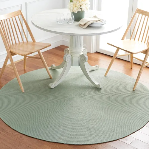 Miniatura 8 de SAFAVIEH Alfombra trenzada Collection – Alfombra redonda de 3 pies, color beige, hecha a mano, casa de campo, ideal para zonas de alto tráfico