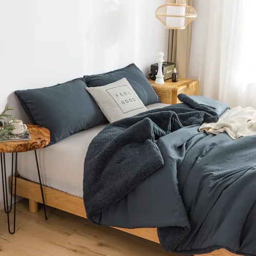Miniatura 37 de COTTEBED Juego de edredón ultrasuave para cama King, para uso en todas las estaciones, peso ligero con microfibra de algodón lavado cálida y Verde
