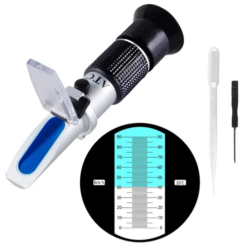 Miniatura 9 de Refractómetro de salinidad para agua de mar Aqaurium Fishkeeping Medidor de Salinidad Medidor de Salinidad de Gravedad Específica de Doble Escala