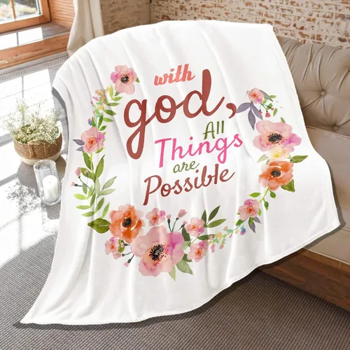 Mantas de versículo bíblico de franela de felpa suave para niños, manta ligera para aire acondicionado para niños, decoración de sofá, habitación,