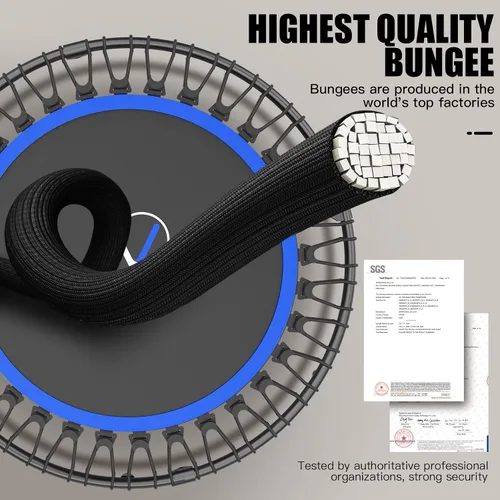 Miniatura 2 de ANCHEER Trampolín de 40 pulgadas, mini trampolín de rebote para adultos/niños con mango de espuma ajustable de 4 niveles, trampolín de fitness