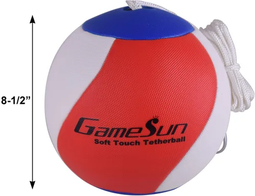 Miniatura 2 de Tetherball and Rope,Full-Size Soft Rubber, Portable Tetherballs with Soft Rope - Great Outdoor Game for Family Fun Play
