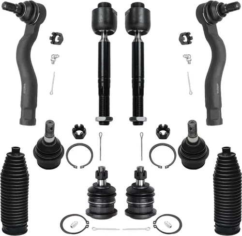 Miniatura 234 de Detroit Axle – Kit de suspensión delantera para Hyundai 2013-2018 Santa Fe 2 enlaces de barra de estabilizador 4 varillas de amarre interiores