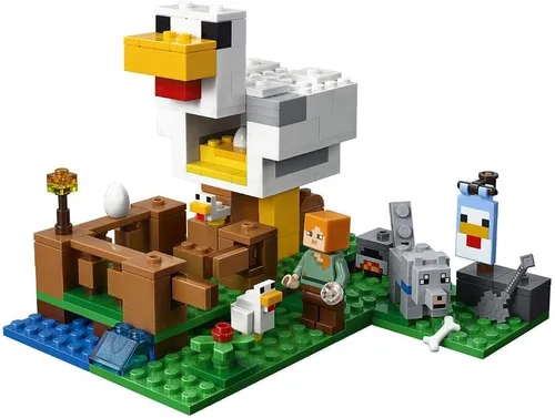 El gallinero Juego de construcción LEGO Minecraft 21140 (198 piezas)