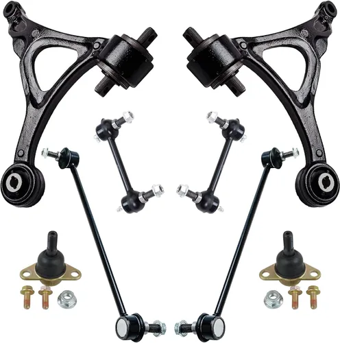 Miniatura 18 de Detroit Axle - Kit de brazos de control de extremo delantero de 8 piezas para Dodge Dakota 00-04, Durango 00-03, 4 brazos de control superior e