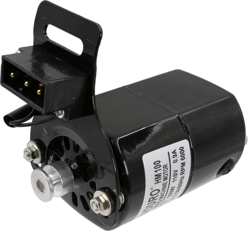 Miniatura 4 de Enduro Kit de motor de máquina de coser con pedal y cinturón, 110 voltios, 100 vatios para máquinas de coser caseras importadas y nacionales (negro)