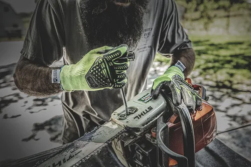 Miniatura 7 de Gorilla Grip Max RhinoFlex - Guantes de trabajo de alta visibilidad con protección contra impactos y abrasión, talla M