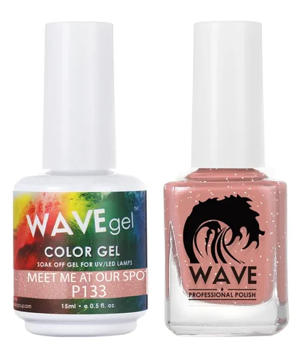 Miniatura 33 de WAVEGEL - Juego dúo de gel y esmalte de uñas a juego - Colección Simplicity - #P109 Blizzard I 0.5 onzas