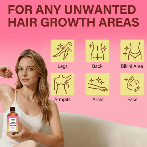 Miniatura 5 de Paquete de 2 aceites Cyperus Rotundus para depilación, inhibidor natural del crecimiento del cabello para el cuerpo, crecimiento lento del vello