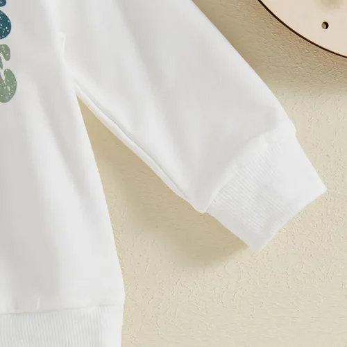 Miniatura 154 de BemeyourBBs Conjunto divertido de sudadera y pantalones de manga larga con letras divertidas para bebé niño y niño