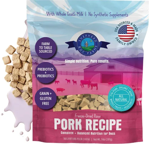 Miniatura 18 de Shepherd Boy Farms Alimento crudo liofilizado para perros, receta de cocodrilo, totalmente natural, sin sintéticos, fabricado en Estados Unidos