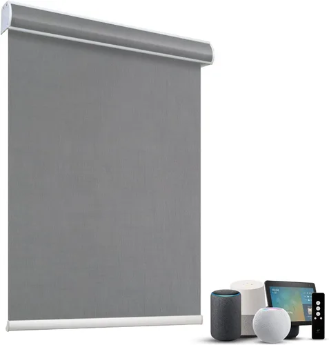 Miniatura 62 de SmartWings Persianas Motorizadas con Sombras para Ventana Control Remoto Funciona con Thread Apple Homekit Z-Wave Alexa 100% Blackout de Doble Cara