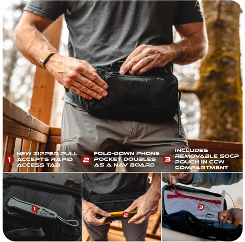 Miniatura 3 de Vertx SOCP Riñonera Táctica - Riñonera Versátil con Amplio Almacenamiento, Material Duradero, Ideal para el Transporte Diario y Aventuras al Aire