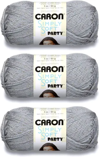 Miniatura 48 de Caron Simply Soft Abyss Speckle Yarn - Paquete de 3 unidades de 141 gramos/5 onzas - Acrílico - 4 medianos (peinado) - 235 yardas - Tejido/ganchillo