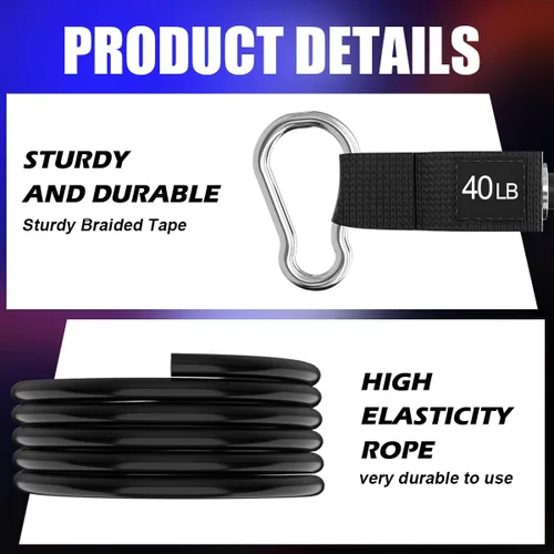 Miniatura 2 de VEICK Bandas de resistencia, una sola banda de ejercicio, bandas de entrenamiento de resistencia para entrenamientos en casa, fitness, pilates