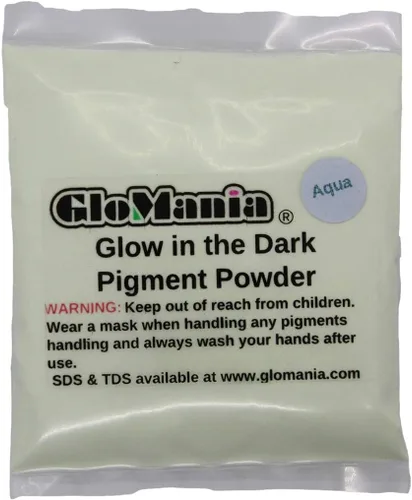 Miniatura 3 de Polvo de pigmento fluorescente de aluminio de estroncio invisible neutro que brilla en la oscuridad, luz negra UV libre de polvo