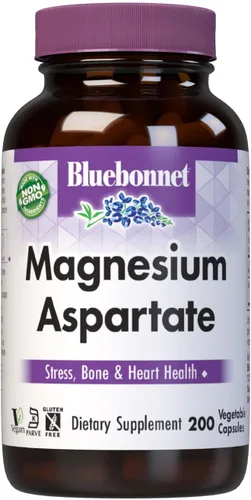 Miniatura 10 de BlueBonnet Nutrition Magnesio y B6 – 400 mg de óxido de magnesio y aspartato con vitamina B6 25 mg – Complejo de magnesio para corazón y cerebro