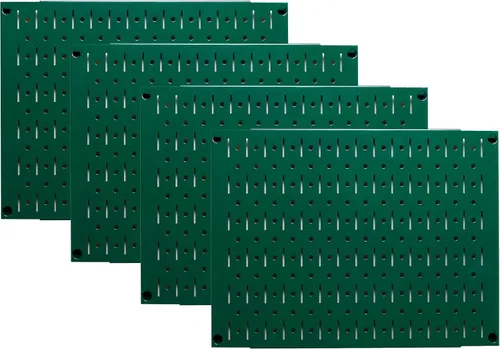 Miniatura 20 de Juego de tableros organizadores de metal de clavijas para pared, cuatro tableros de 12 pulgadas de alto x 16 pulgadas de ancho, para almacenamiento