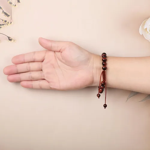 Miniatura 63 de AD Beads Pulseras de piedras preciosas unisex de 0.315 pulgadas (0.315 in), macramé curativo ajustable de 7 a 9 pulgadas Usa esta pulsera