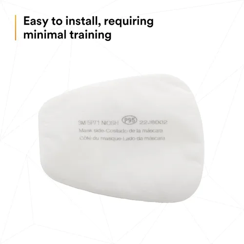 Miniatura 8 de 3M Filtro de repuesto para respirador 5P71, 5 pares, P95, debe usarse con respiradores 3M 5000 o cartuchos 3M serie 6000