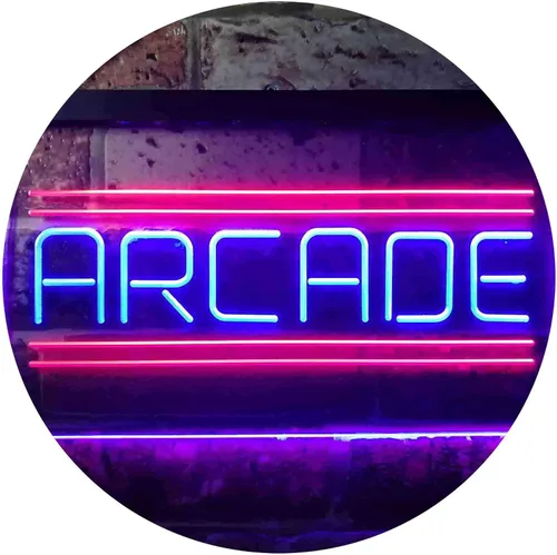 Miniatura 13 de ADVPRO Arcade Game Zone Room - Letrero de neón LED de doble color, azul y rojo, 12 "x 8.5" st6s32-i3368-br