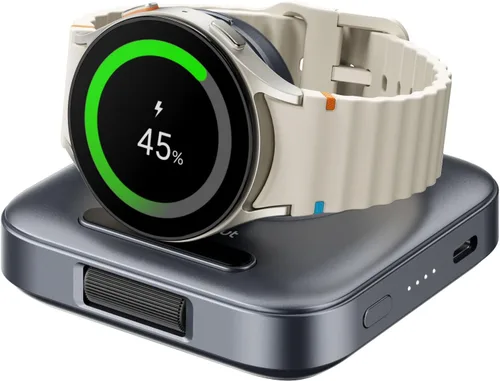 Miniatura 8 de Cargador portátil para cargar Samsung Watch, SwanScout 303S, cargador inalámbrico de 1800 mAh para Galaxy Watch 8 Classic/8/7/Ultra/6/6 Classic/5/5