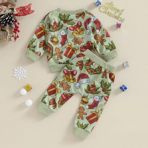 Miniatura 11 de YINGISFITM Conjunto de camisa de calabaza de Halloween para bebé, niña, niño, sudadera y pantalones para otoño e invierno