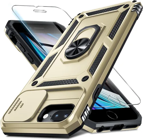 Miniatura 120 de Janmitta - Funda para iPhone 14 Pro con cubierta deslizante para lente de cámara incorporada + protector de pantalla, funda de cuerpo completo