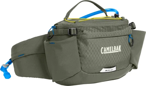 CamelBak M.U.L.E. - Cangurera de hidratación con depósito lumbar de 50 onzas, transporte estable y almacenamiento inteligente para bicicleta de