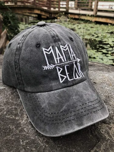 Miniatura 6 de Gorra de béisbol bordada para mujer, diseño vintage de mezclilla desgastada
