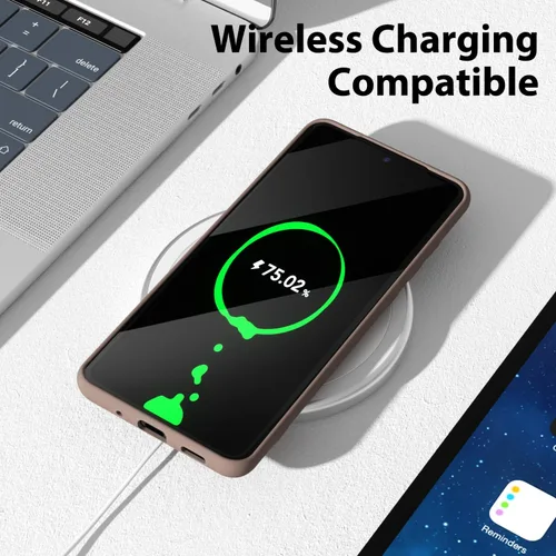 Miniatura 7 de oakxco Funda para teléfono Samsung Galaxy S20 Ultra de silicona líquida, fina y delgada de goma suave TPU suave cubierta de gel liso para mujeres