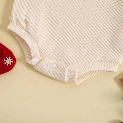 Miniatura 7 de Traje de Navidad para bebé recién nacido, con cuello redondo, manga larga, con burbujas, de gran