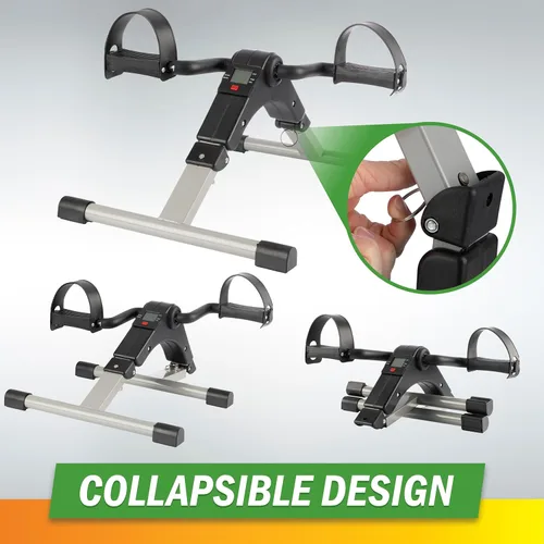 Miniatura 7 de Under Desk Exercise Bike Pedal Exerciser – Mini Stationary Cycle with Adjustable Resistance, Calorie Tracker & Foldable Design – Compact Pedal