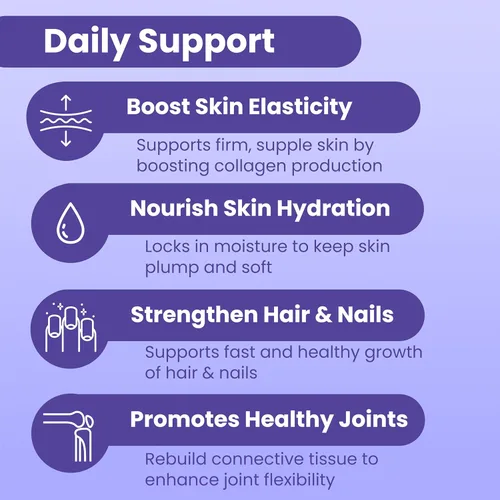 Miniatura 12 de Sanar Naturals Pastillas de colágeno con vitamina C, E - Apoya la salud del cabello, las uñas, la piel, las articulaciones y los huesos. Suplemento