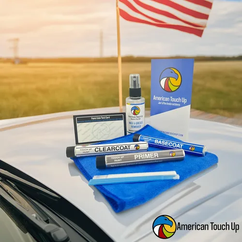 Miniatura 4 de American Touch Up Paint Exact Match Compatible con Chrysler Modern Blue Pearl EBL, PBL, T34 - Brocha para rotulador, capa base