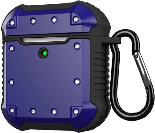 Miniatura 7 de TALK WORKS Funda para AirPods con llavero – Funda protectora resistente para AirPods, funda de llavero con clip, mosquetón de carga inalámbrica, Rosa