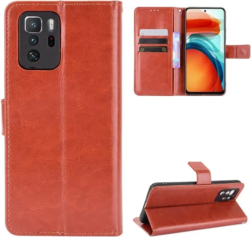 Miniatura 8 de Funda para Xiaomi Redmi Note 10 Pro 5G, Funda de cuero con tapa para Xiaomi Poco X3 GT/Redmi Note 10 Pro 5G Case Negro