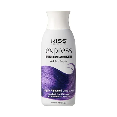 Miniatura 20 de Kiss Express - Kit completo de tinte semipermanente para el cabello, tinte vívido y altamente pigmentado para cabello vibrante, fórmula suave