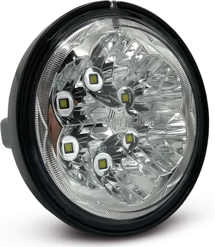 Miniatura 2 de Tiger Lights TL5120 - Faro delantero redondo LED compatible con/repuesto para Kubota 3Y205-75730, 3Y205-75732 12-24 voltios, 1.830 amperios, 2550